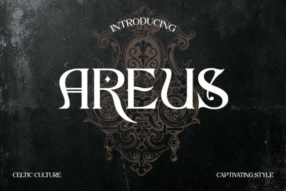 Areus Font for Handmade Labels, Wedding Signs, and Vintage Crafts