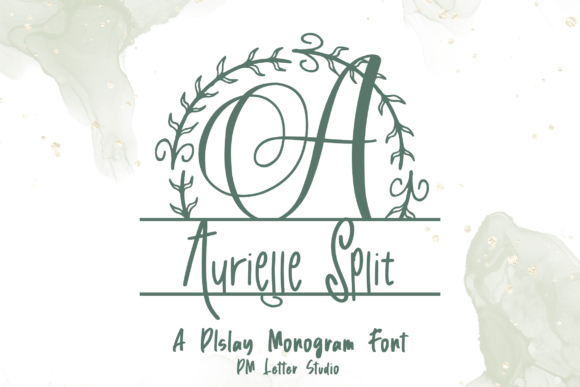 Aurielle Split Monogram Font