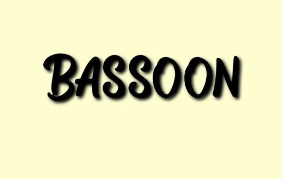 Bassoon Font: Bold & Playful Display Type