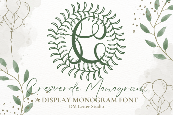 Cresverde Monogram Font Review