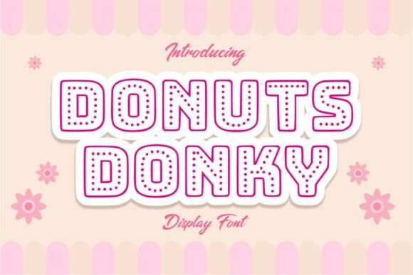 Donuts Donky Font for Playful Web Design
