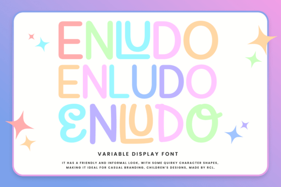 Enludo Duo: A Playful Display Font for Editorial Design