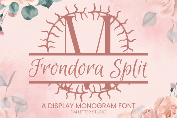 Frondora Split Monogram Font