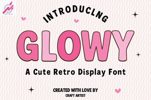Glowy Font for Creative Makers