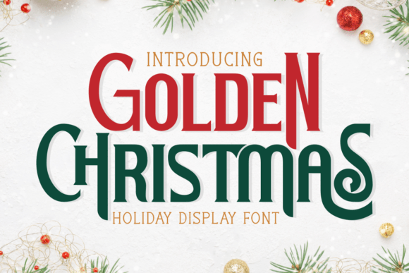Golden Christmas: A Premium Display Font for the Holidays