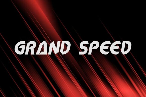 Grand Speed: A Bold Display Font for Racing-Inspired Branding