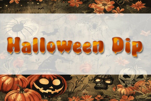 Halloween Dip Font