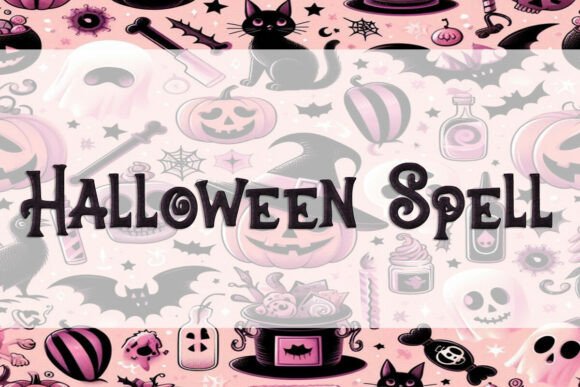 Halloween Spell Font for Handmade Products and Printables