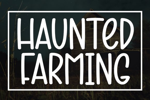 Haunted Farming: A Versatile Display Font for Creative Projects
