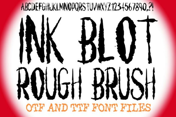 Ink Blot Rough Brush Font Review for Campaign Designers and Marketers