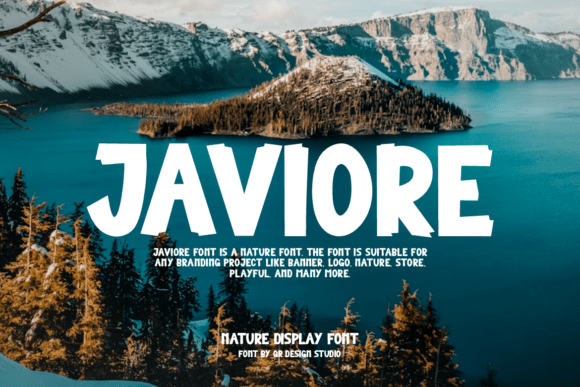 Javiore Font: A Bold Nature Display Typeface