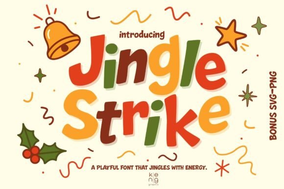 Jingle Strike: A Bold Typeface for Dynamic Campaigns