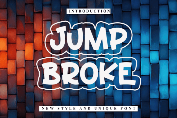 Jump Broke Font for Business Branding
