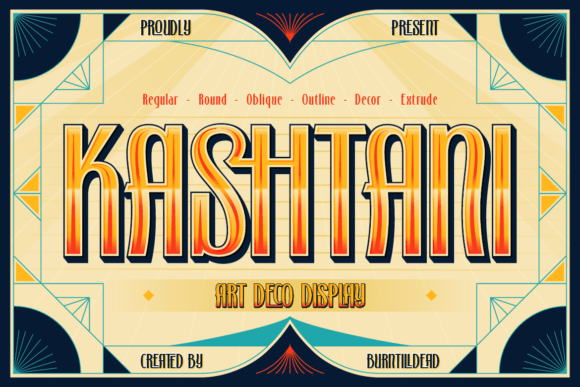 Kashtani Font: Art Deco Elegance