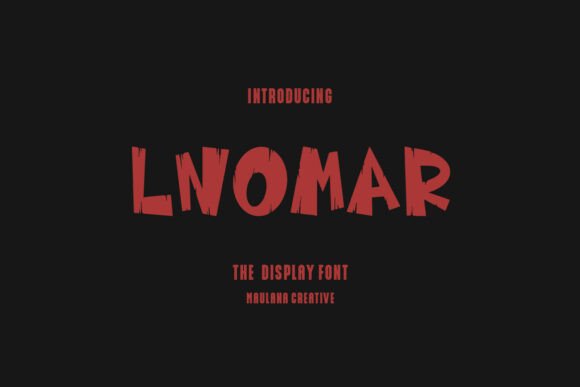 Lnomar Display Font for Spooky Web Design Projects