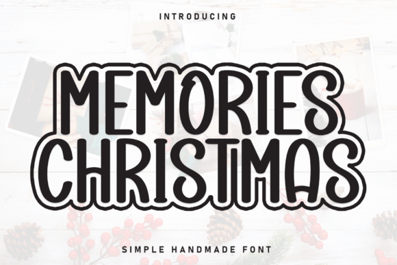 Memories Christmas: A Display Font for Small Business Branding
