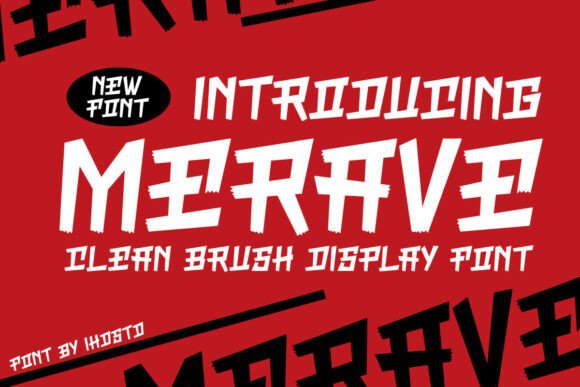 Merave Brush Display Font for Small Business Branding