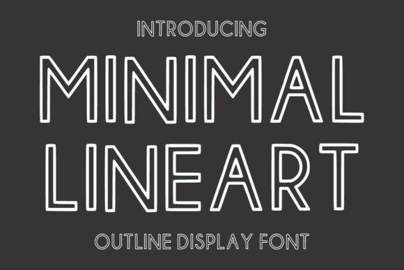 Minimal Line Art: A Rounded Display Font for Modern Web Design
