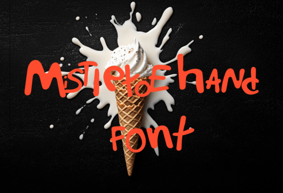 Mistietoe Hand Font for Creative Projects