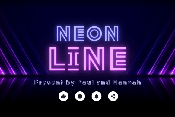 Neon Line Font: Bold Geometric Display Type for Modern Marketing