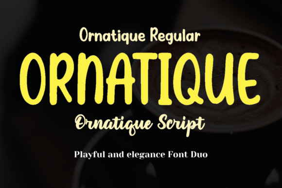 Ornatique Font Duo Review for Display and Branding Projects
