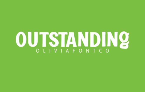 Outstanding: A Bold Whimsical Display Font for Editorial Design That Commands Attention