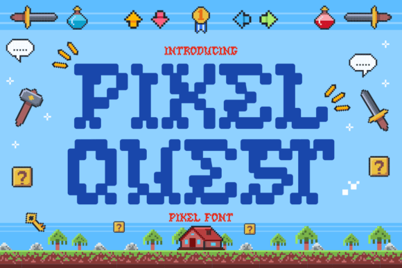 Pixel Quest Font for Web Design