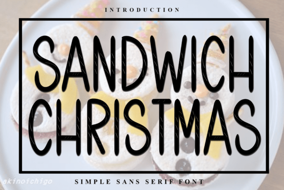 Sandwich Christmas Font
