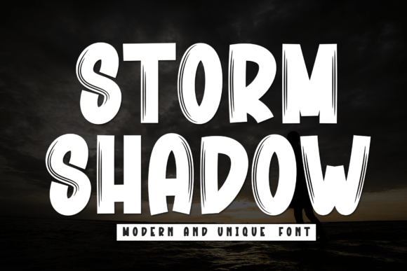 Storm Shadow: A Playful Display Font for Editorial Design