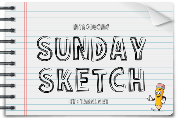 Sunday Sketch: A Hand-Drawn Display Font for Creative Projects