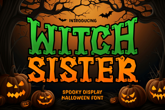 The Witch Sister Font for Halloween Branding