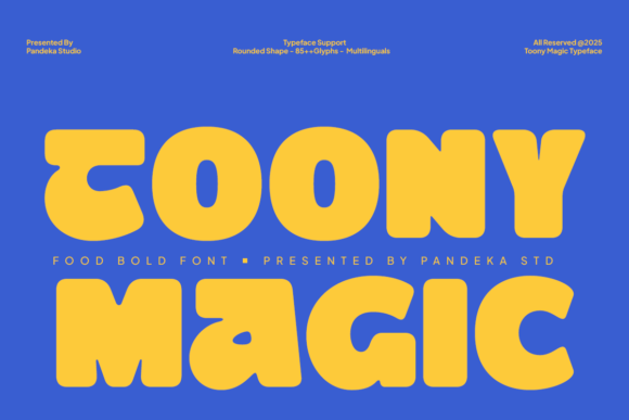 Toony Magic: A Playful Display Font for Bold Editorial Design