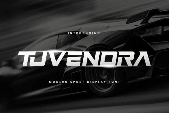 Tuvendra: A Modern Sport Display Font Built for Speed and Precision