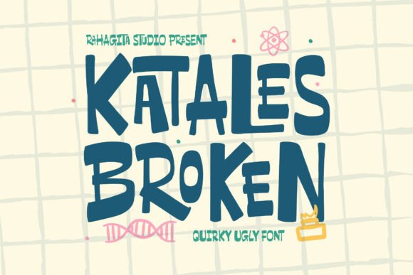 Using Katales Broken Font for Bold and Quirky Brand Identity