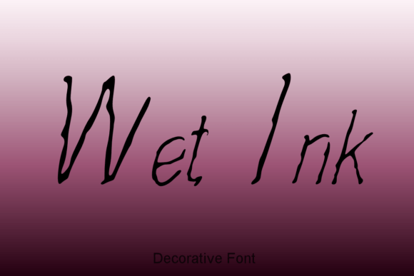 Wet Ink Font: Bold and Expressive
