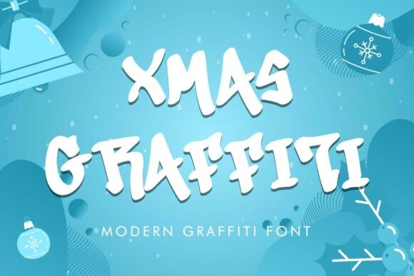 Xmas Graffiti: A Modern Display Font for Editorial Design